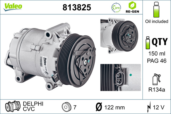 VALEO Kompressor,kliimaseade 813825