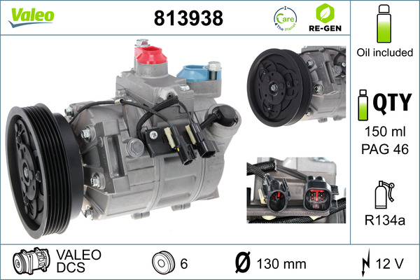 VALEO Kompressor,kliimaseade 813938