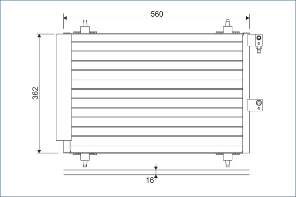 VALEO Kondensaator,kliimaseade 817667