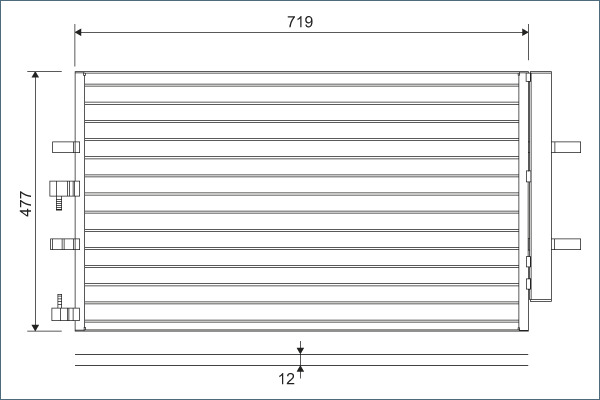 VALEO Kondensor, klimatanläggning 822590