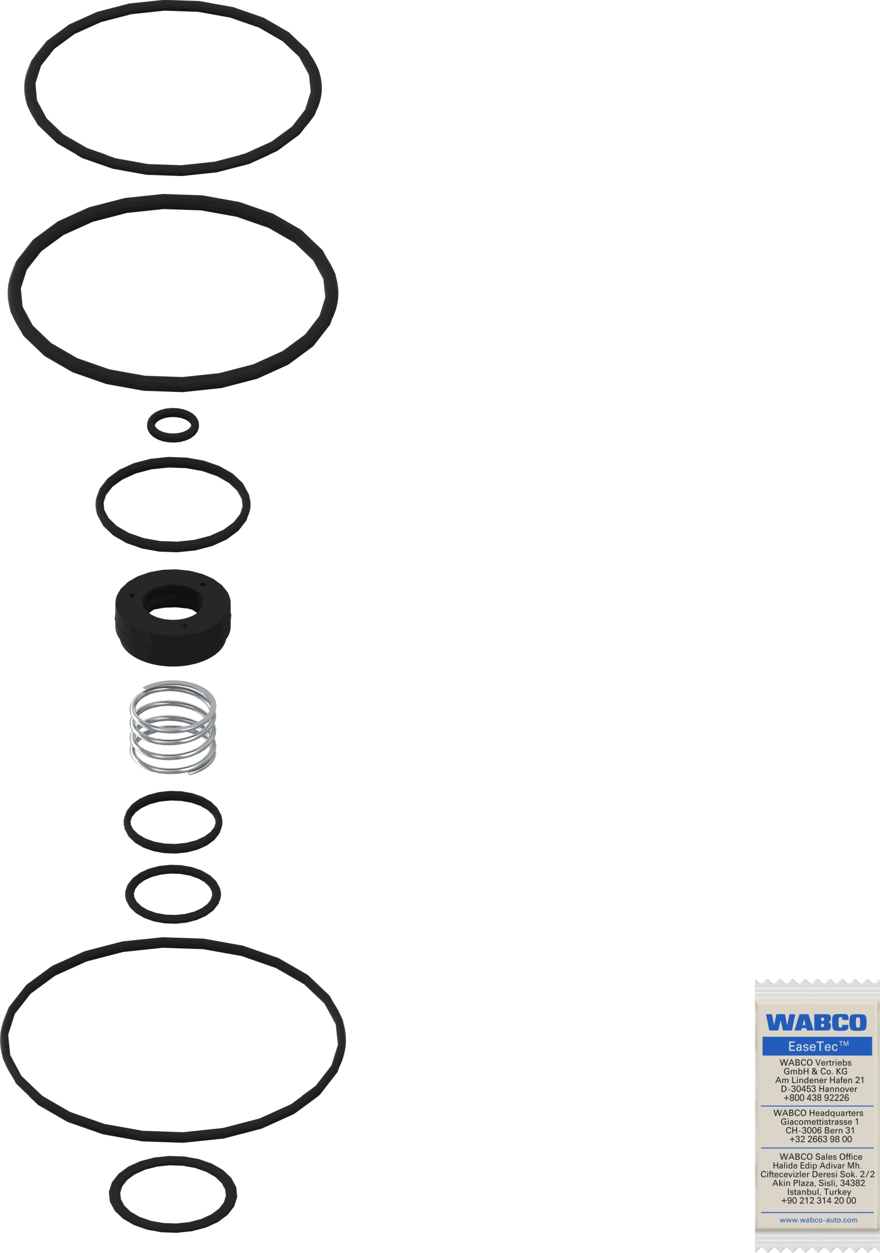 WABCO Zestaw naprawczy, zawór przekaźnikowy 9730110002
