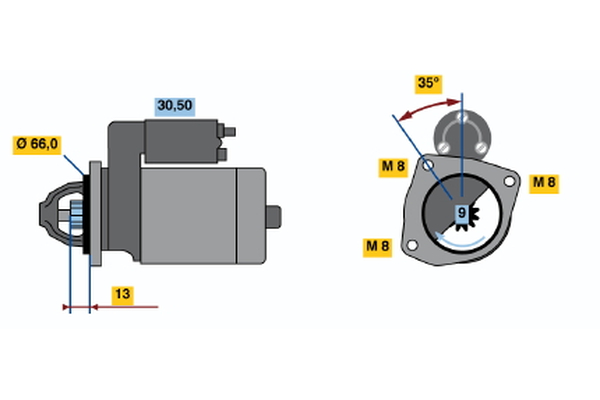 BOSCH Starter 0 986 011 810