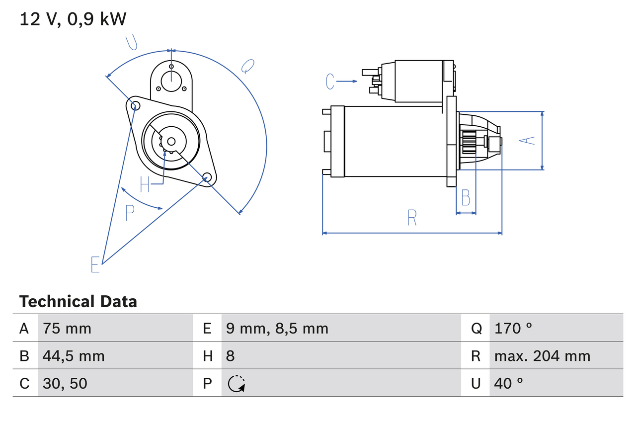 BOSCH Starter 0 986 023 520