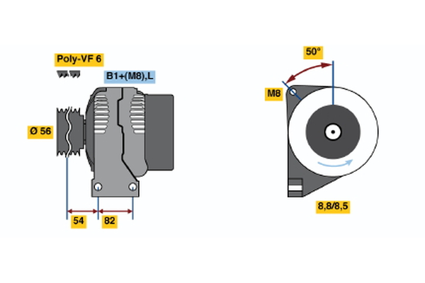 BOSCH Generaator 0 986 047 470