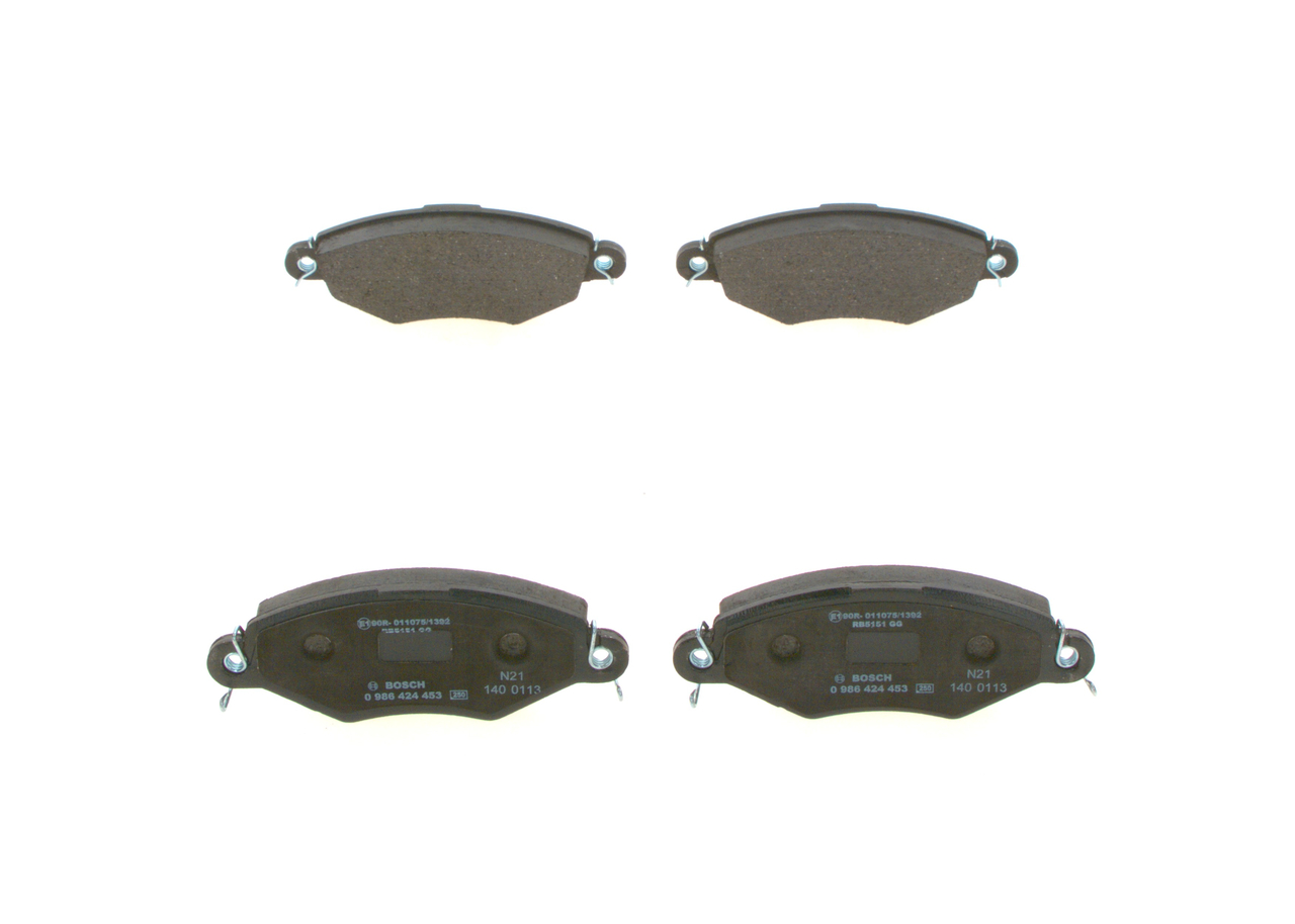 BOSCH Piduriklotside komplekt, ketaspidur 0 986 424 453
