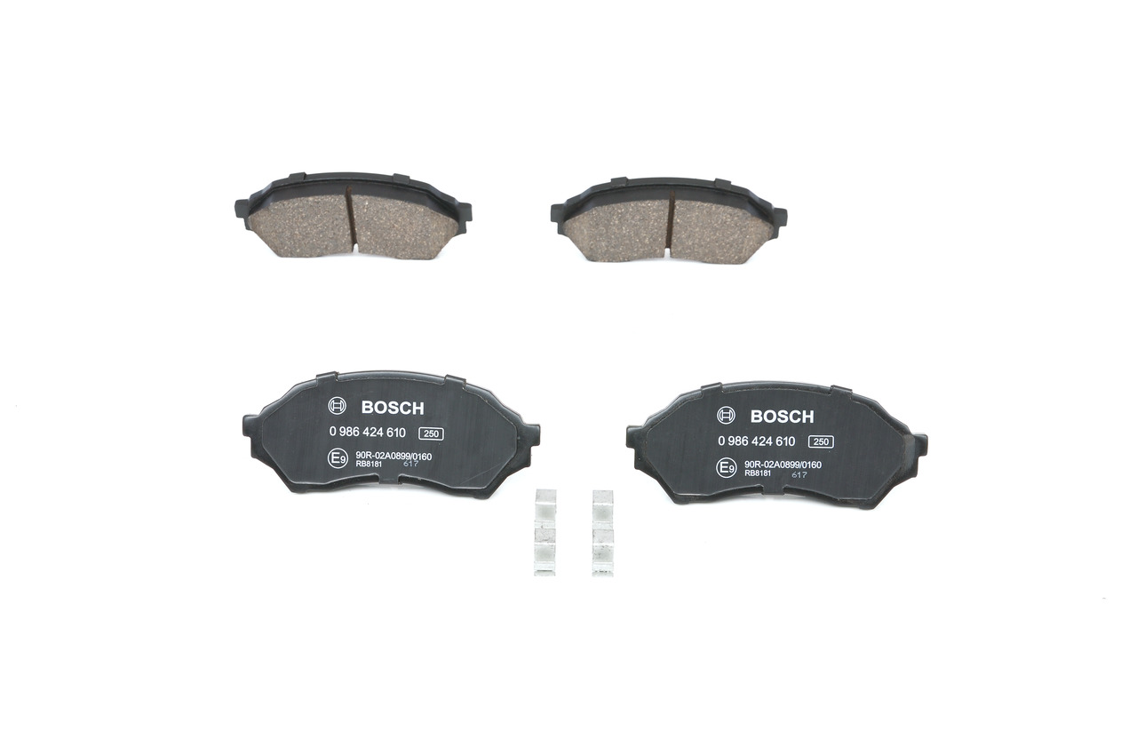 BOSCH Piduriklotside komplekt, ketaspidur 0 986 424 610