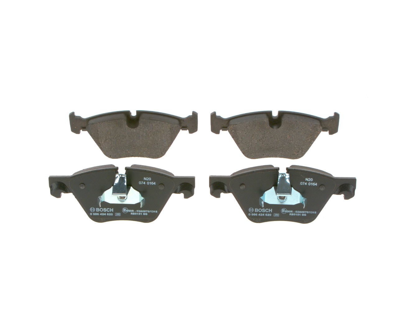 BOSCH Piduriklotside komplekt, ketaspidur 0 986 424 620