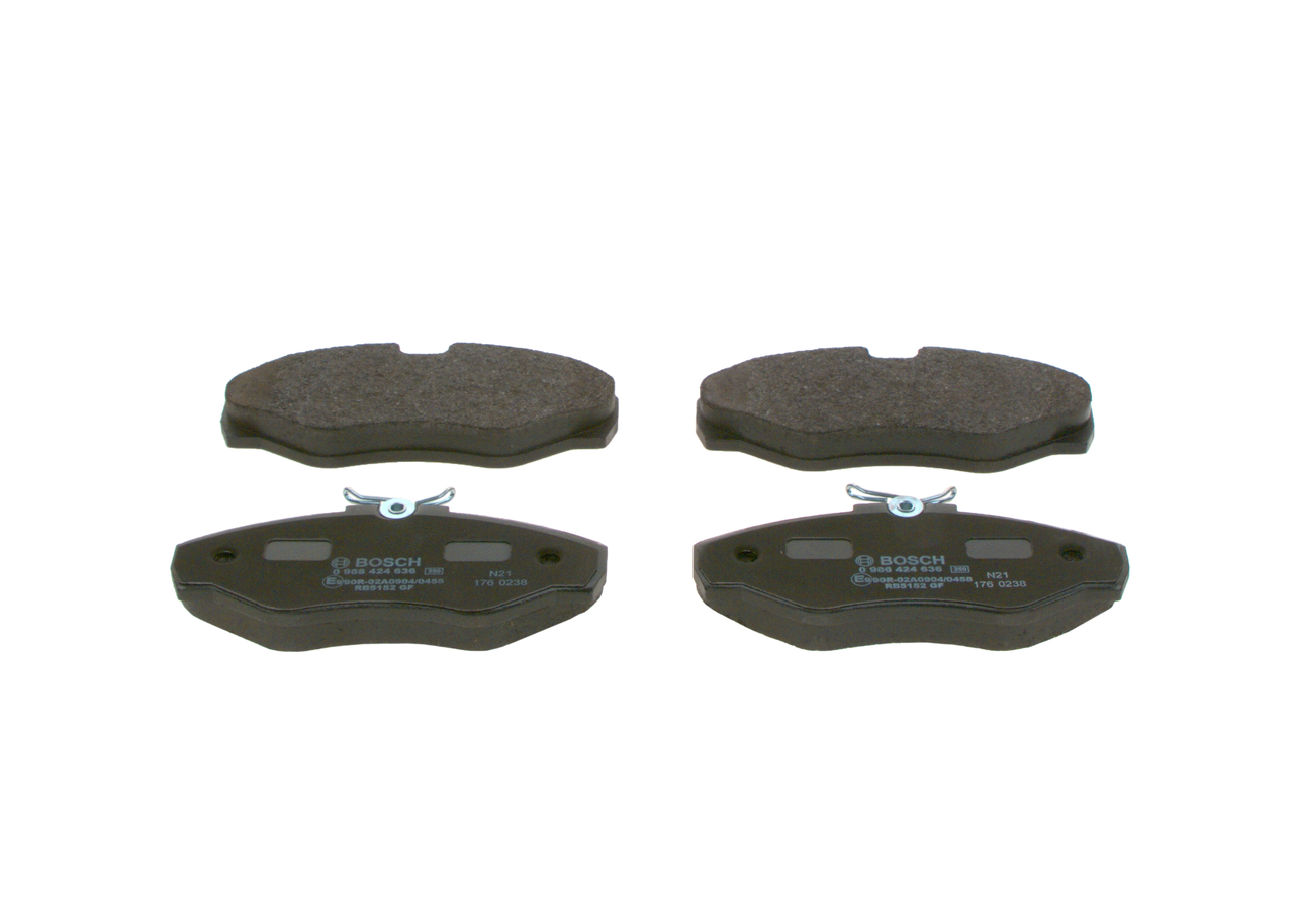 BOSCH Piduriklotside komplekt, ketaspidur 0 986 424 636