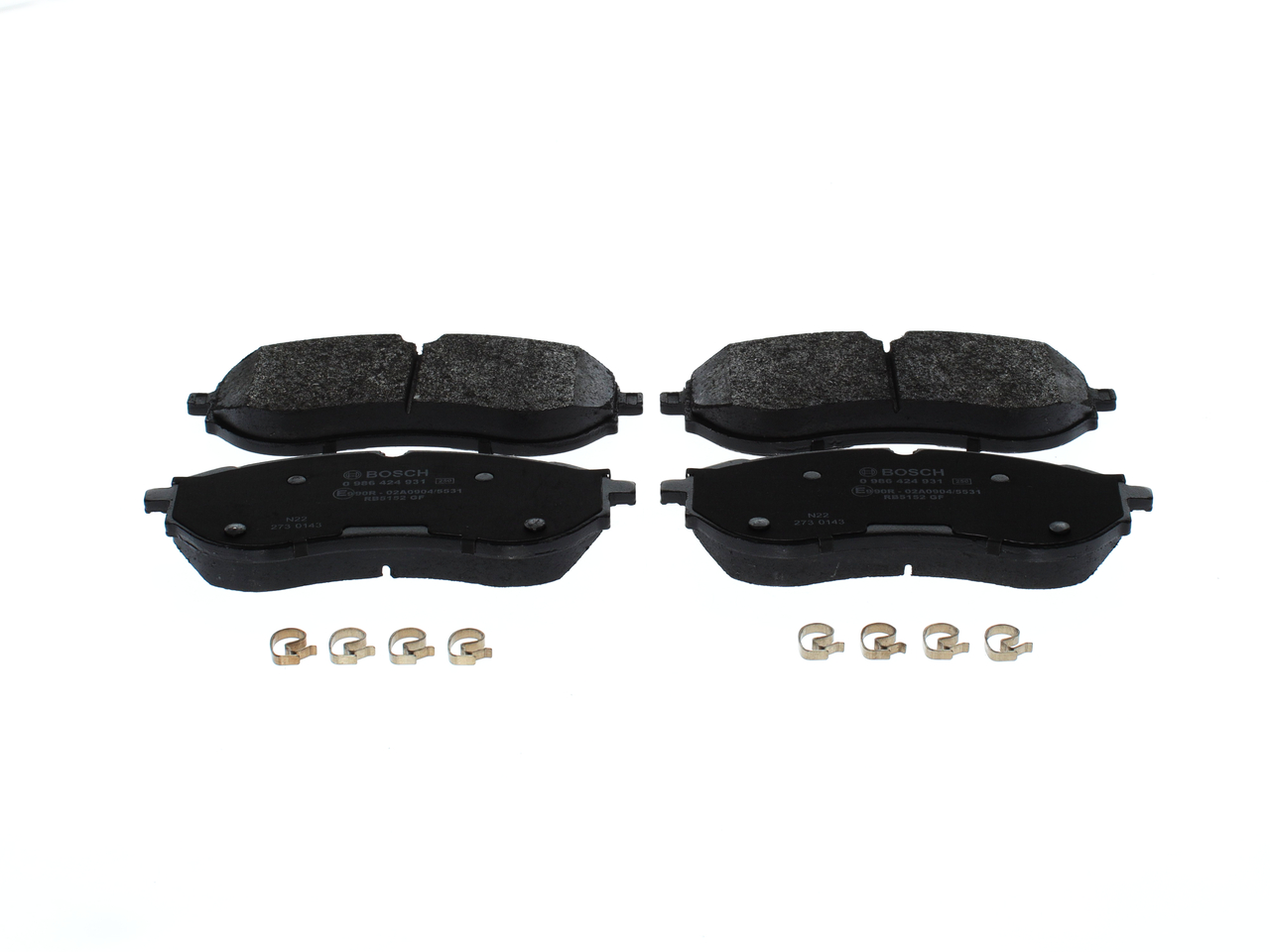 BOSCH Piduriklotside komplekt, ketaspidur 0 986 424 931