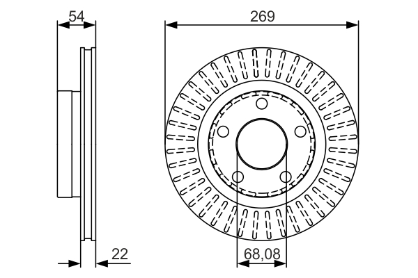 BOSCH Jarrulevy 0 986 479 A42