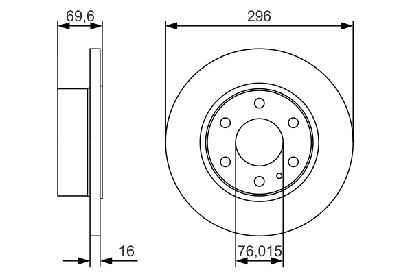 BOSCH Bromsskiva 0 986 479 A51