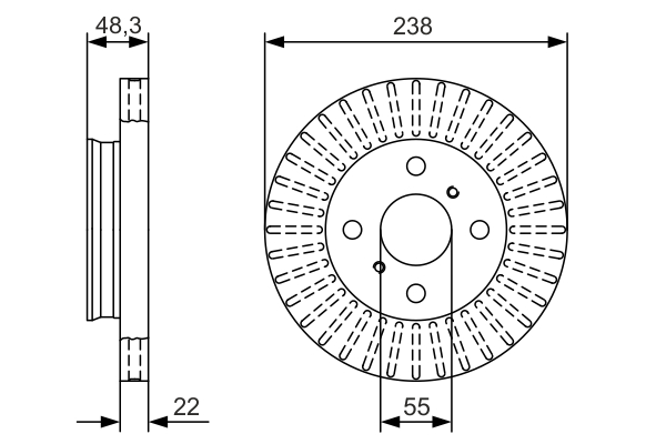 BOSCH Jarrulevy 0 986 479 A63