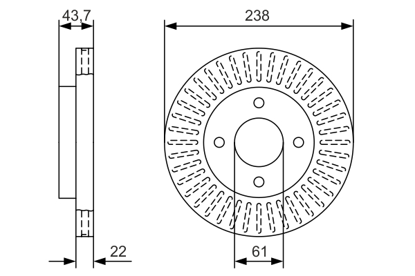 BOSCH Piduriketas 0 986 479 A87