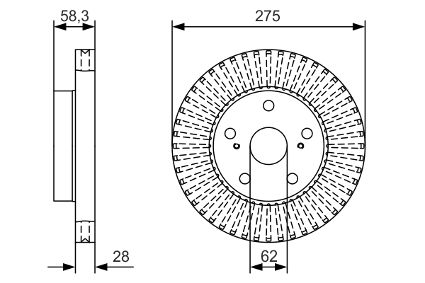 BOSCH Jarrulevy 0 986 479 A97