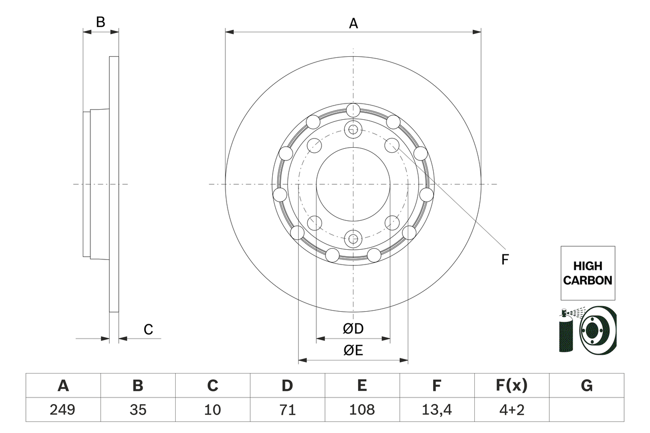 BOSCH Piduriketas 0 986 479 H15