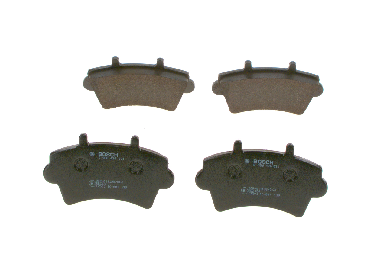 BOSCH Piduriklotside komplekt, ketaspidur 0 986 494 031