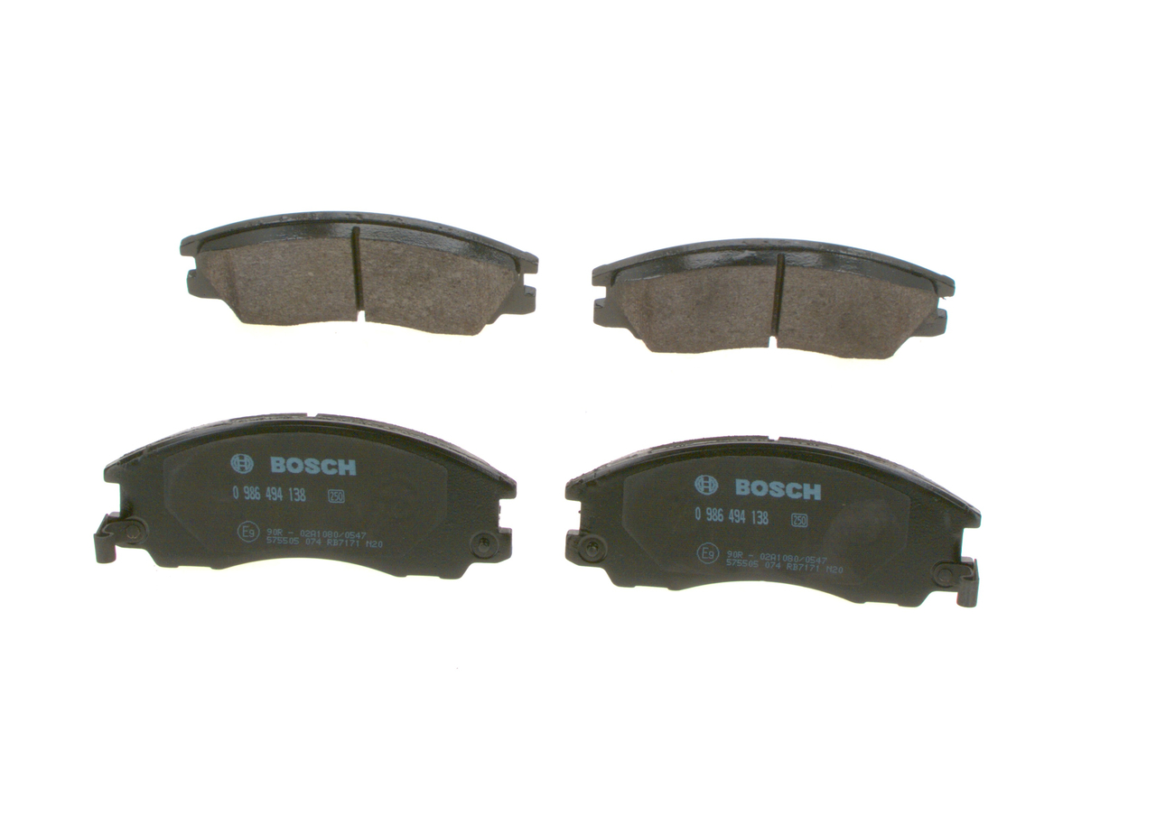 BOSCH Piduriklotside komplekt, ketaspidur 0 986 494 138