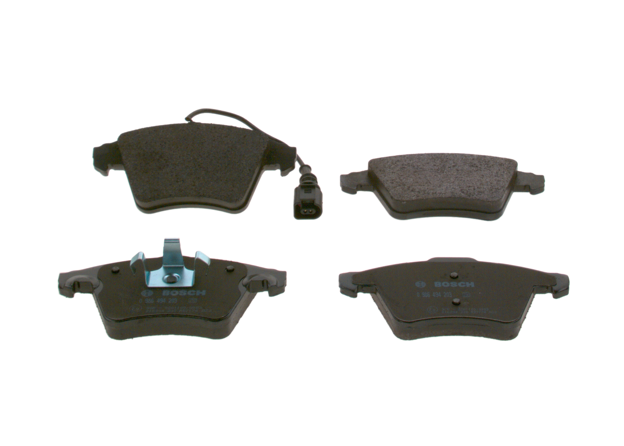 BOSCH Piduriklotside komplekt, ketaspidur 0 986 494 203