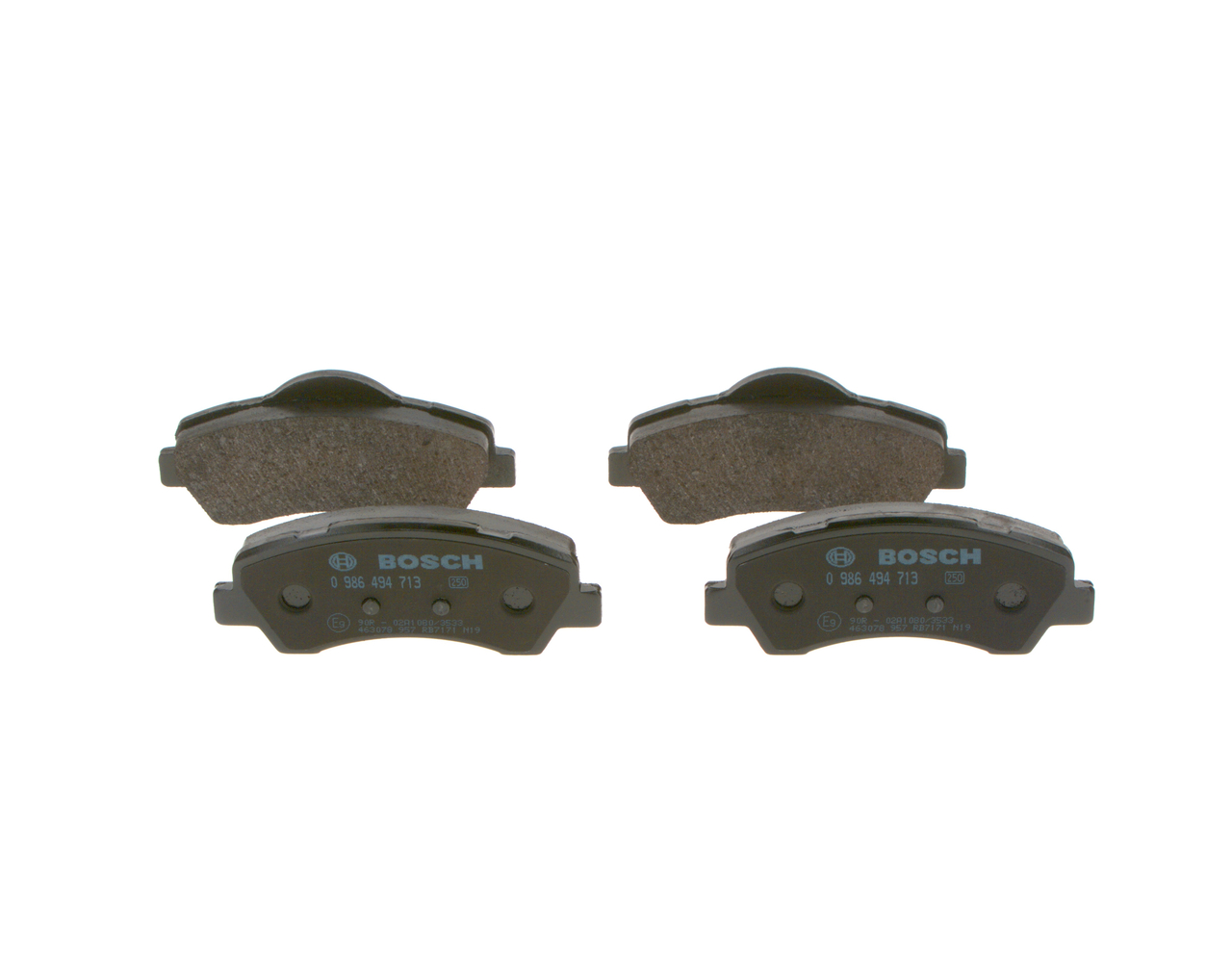 BOSCH Piduriklotside komplekt, ketaspidur 0 986 494 713