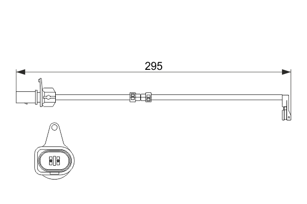 BOSCH Kulumisenilmaisin, jarrupala 1 987 474 508
