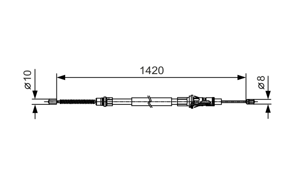 BOSCH Cięgło, hamulec postojowy 1 987 482 013