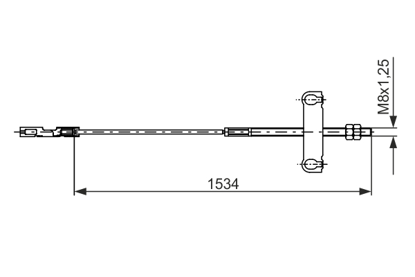 BOSCH Vajer, parkeringsbroms 1 987 482 195