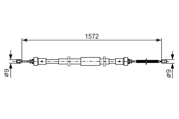 BOSCH Cięgło, hamulec postojowy 1 987 482 384