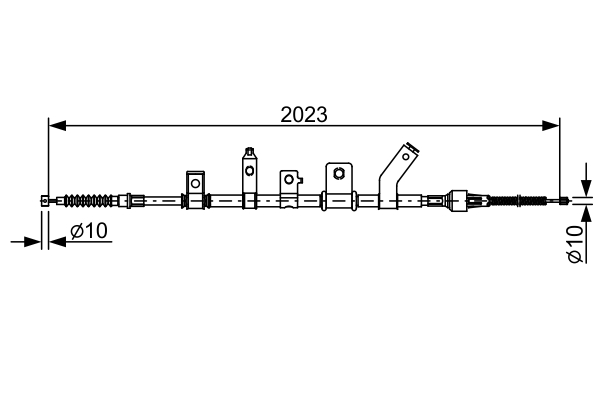 BOSCH Vajer, parkeringsbroms 1 987 482 515