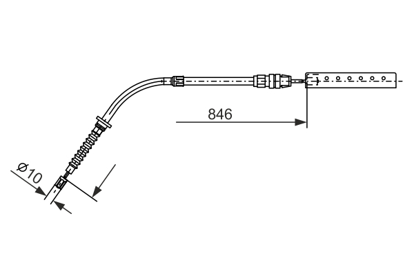 BOSCH Vajer, parkeringsbroms 1 987 482 866