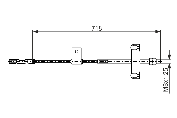 BOSCH Vajer, parkeringsbroms 1 987 482 877