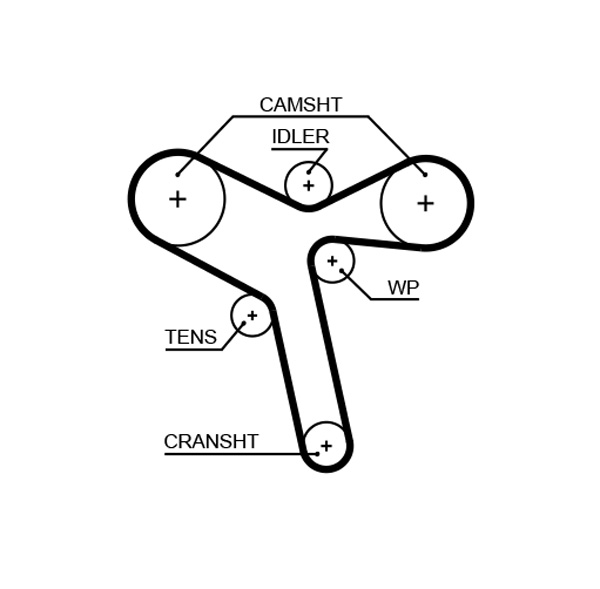 GATES Hammashihnat 5647XS