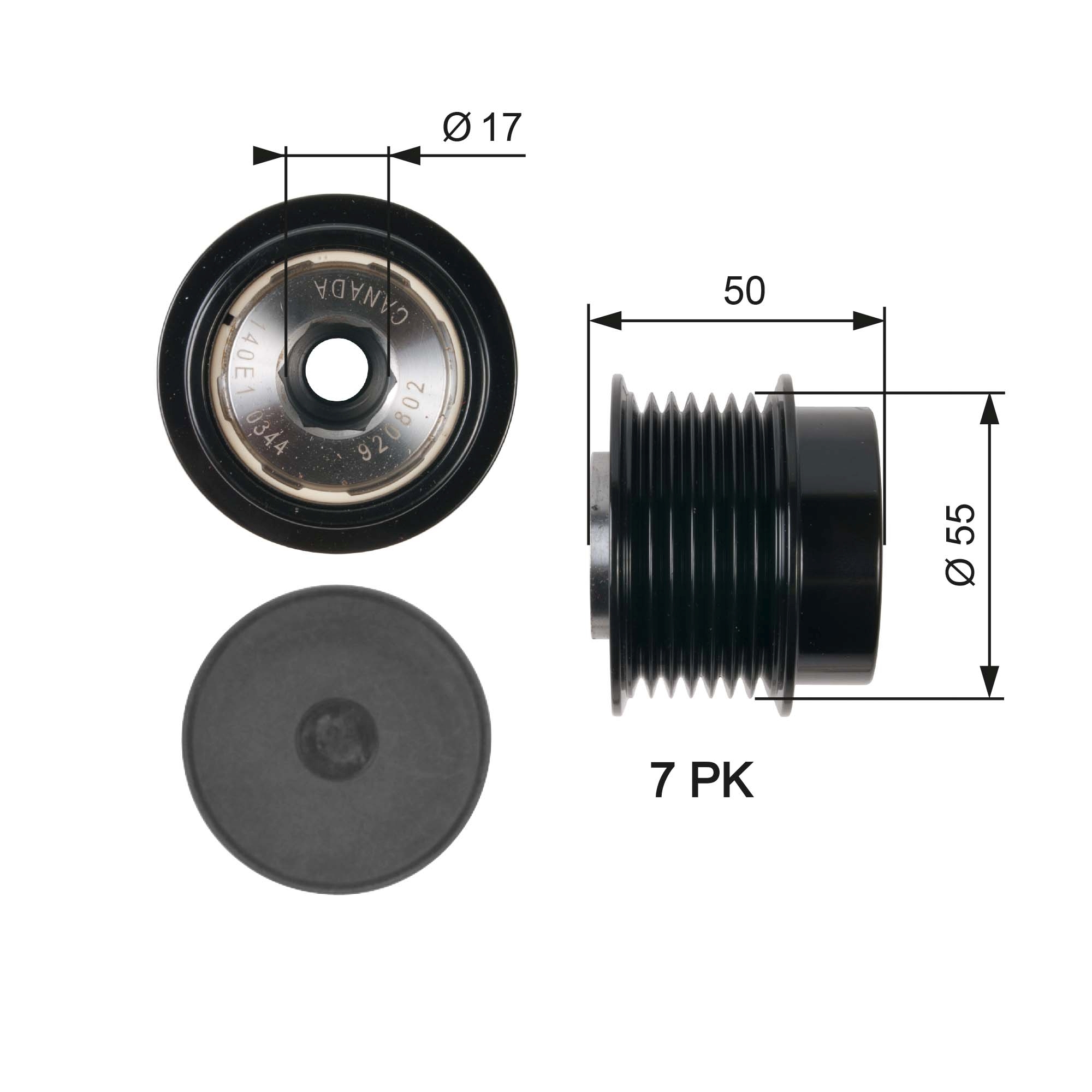 GATES Vapaakytkin OAP7017