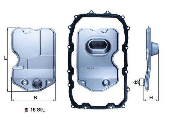 KNECHT hidraulinis filtras, automatinė transmisija HX 160KIT