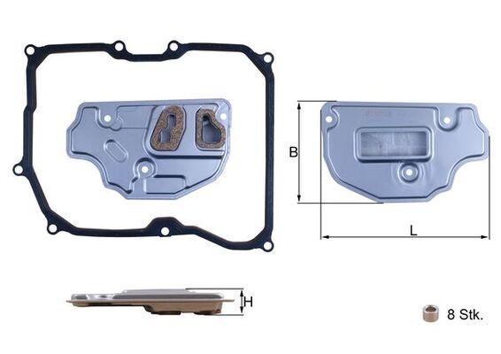 KNECHT hidraulinis filtras, automatinė transmisija HX 256D