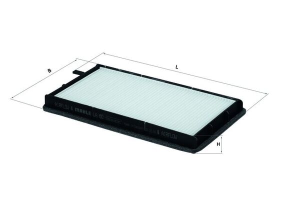 KNECHT Filter,salongiõhk LA 80