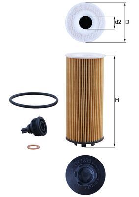 KNECHT Õlifilter OX 1238D