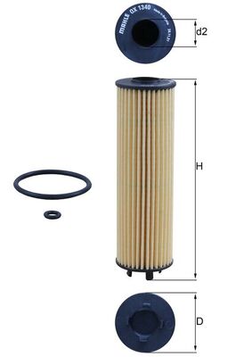 KNECHT alyvos filtras OX 1340D
