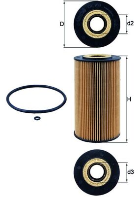 KNECHT Õlifilter OX 169D