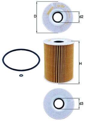 KNECHT Õlifilter OX 254D1