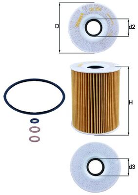 KNECHT Õlifilter OX 254D2