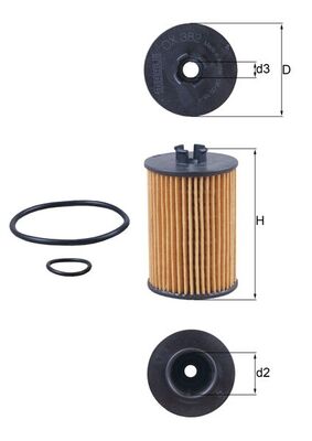 KNECHT Õlifilter OX 382D