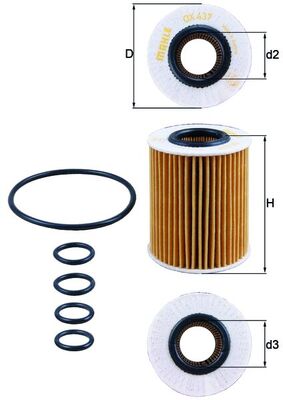 KNECHT Õlifilter OX 437D
