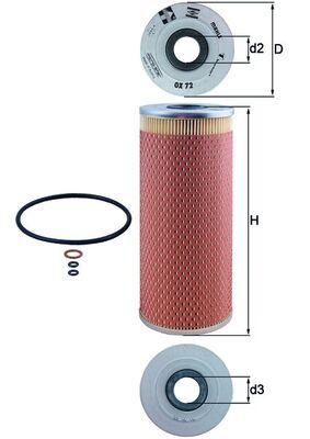 KNECHT Õlifilter OX 72D