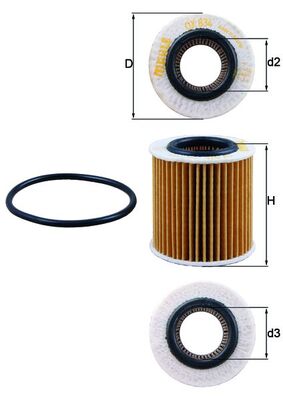 KNECHT Õlifilter OX 834D