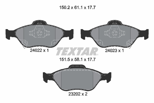 TEXTAR Jarrupala, levyjarru 2402201