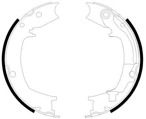 TEXTAR Trummelpiduriklotside komplekt, käsipidur 91066400