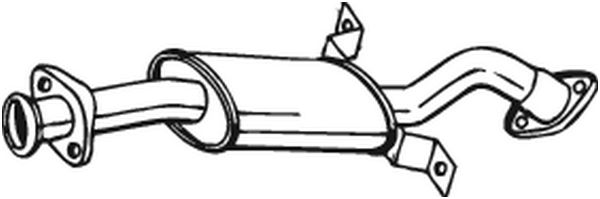 BOSAL främre ljuddämpare 177-255