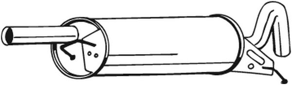 BOSAL galinis duslintuvas 233-117