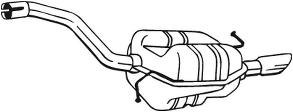 BOSAL galinis duslintuvas 233-159