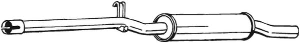 BOSAL vidurinis duslintuvas 233-233